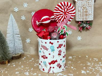 Candy Cane Jar